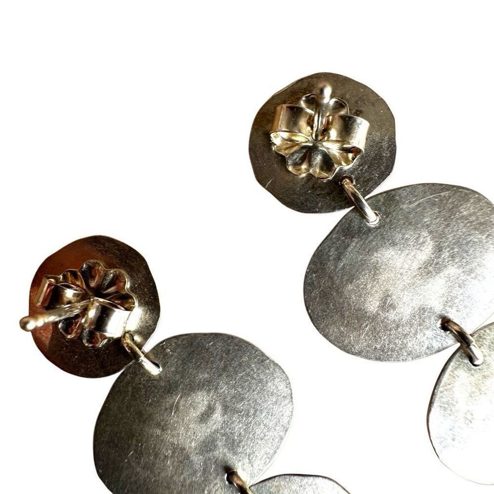 Carolyn Keys Cloud Lina Sterling Silver Statement Earrings - Picture 7 of 7